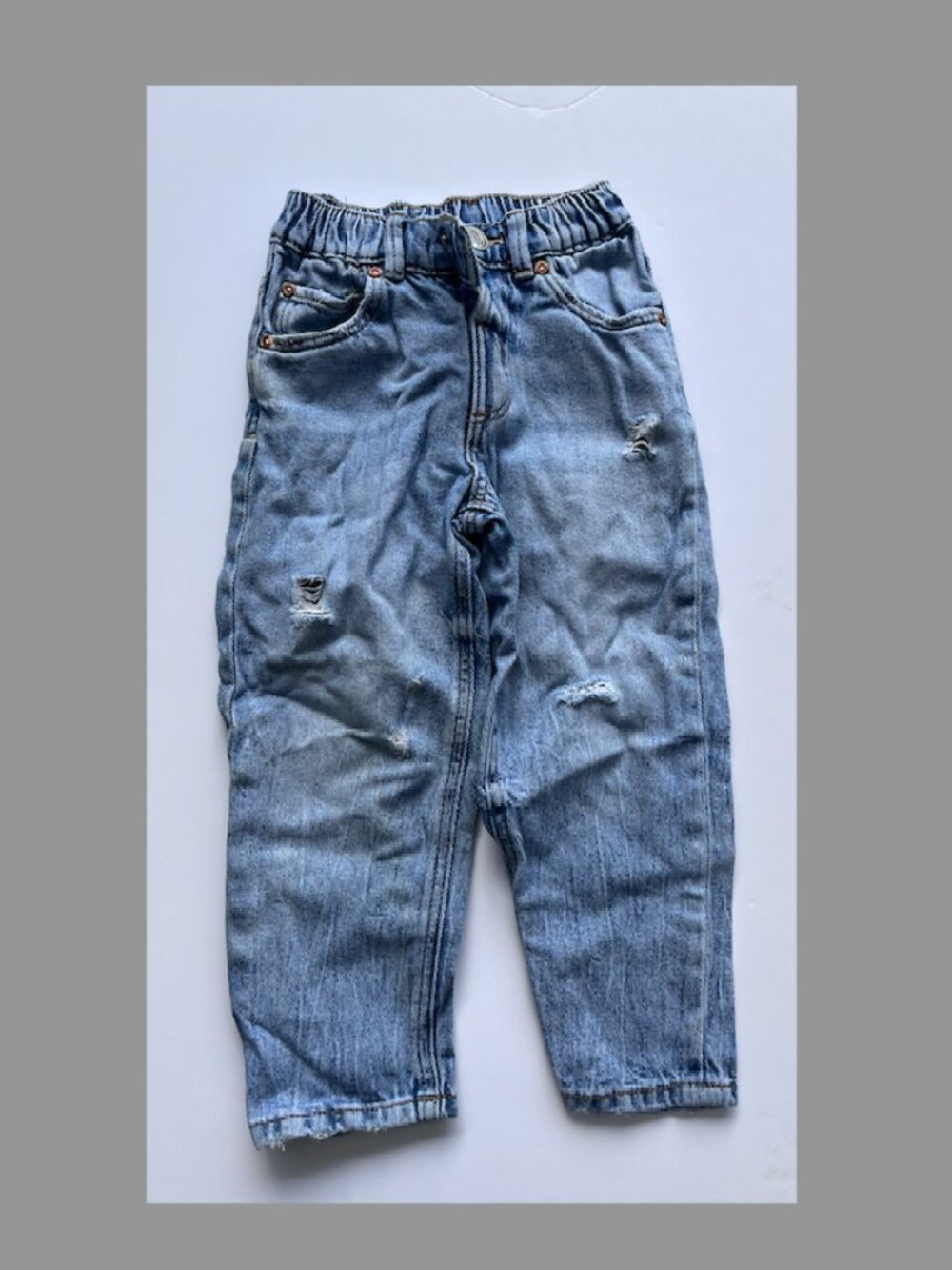 ZARA Stressed Jeans Boys 3-4